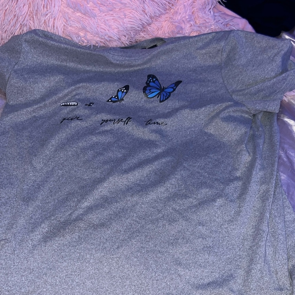 SHEIN butterfly shirt